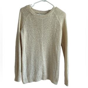 Jones New York Off-White Mesh Sweater • Size: L • Used